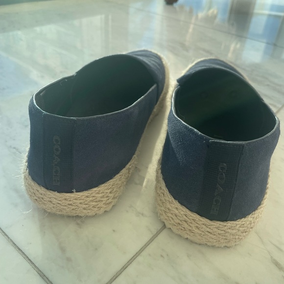 Coach Suede Espadrilles Cobalt Blue in Size 8.5 - Picture 5 of 11